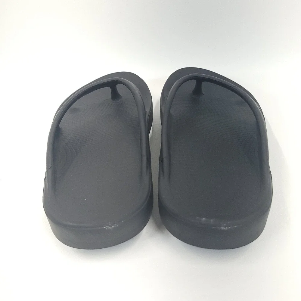 OOFOS OOriginal Sandals Men‎ 9 Women 11 Black Slip On Thong Comfort Recovery